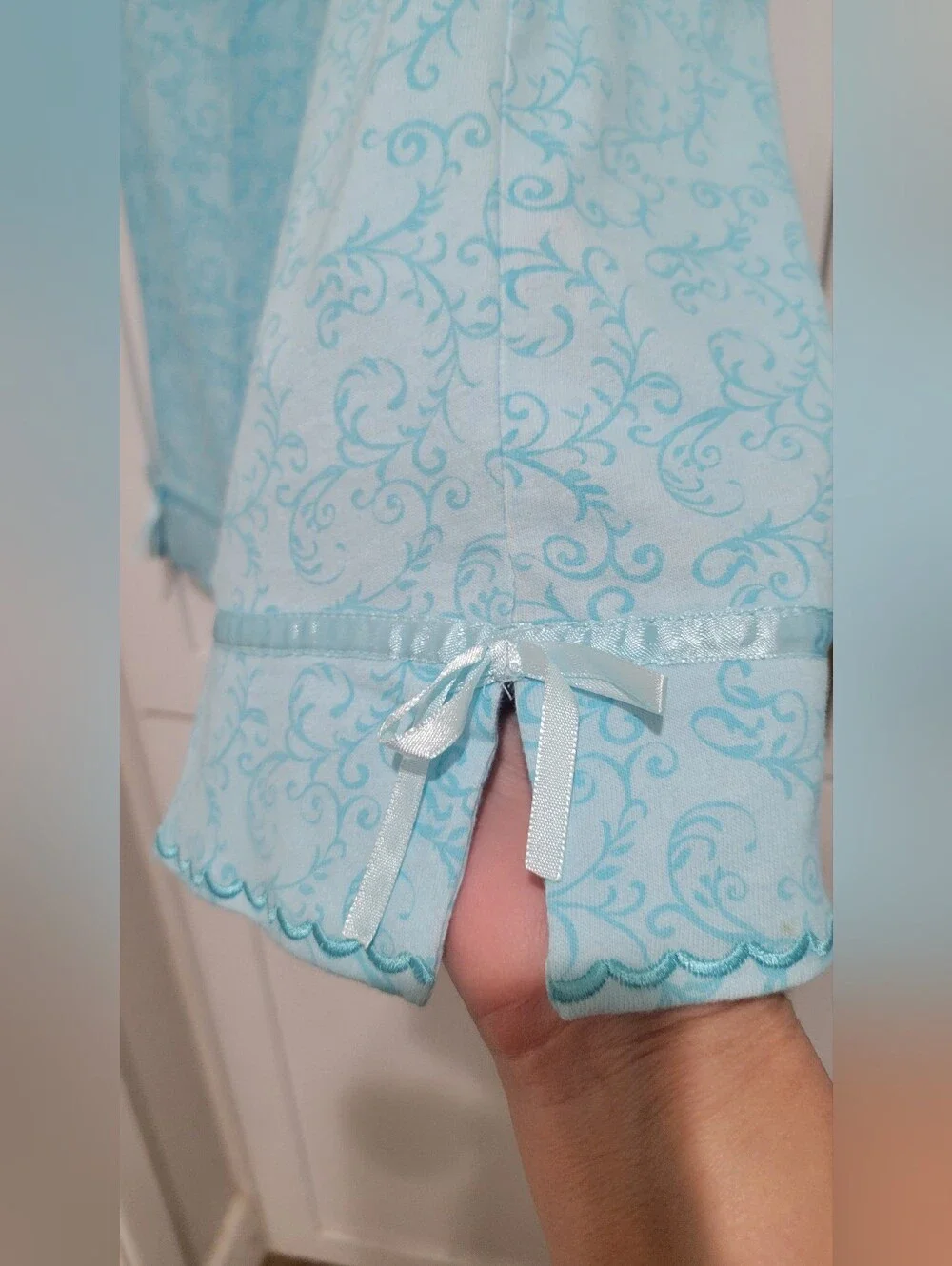 NWT Cottagecore 100% Cotton 2-Piece Soft Blue Pajama Set | Size Small